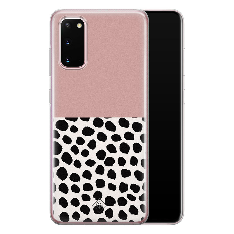 Casimoda Samsung Galaxy S20 siliconen hoesje - Pink dots