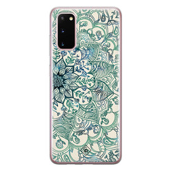 Casimoda Samsung Galaxy S20 siliconen hoesje - Mandala blauw