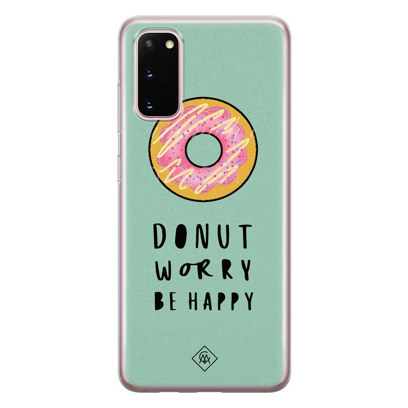 Casimoda Samsung Galaxy S20 siliconen hoesje - Donut worry