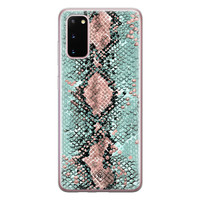 Casimoda Samsung Galaxy S20 siliconen hoesje - Snake pastel