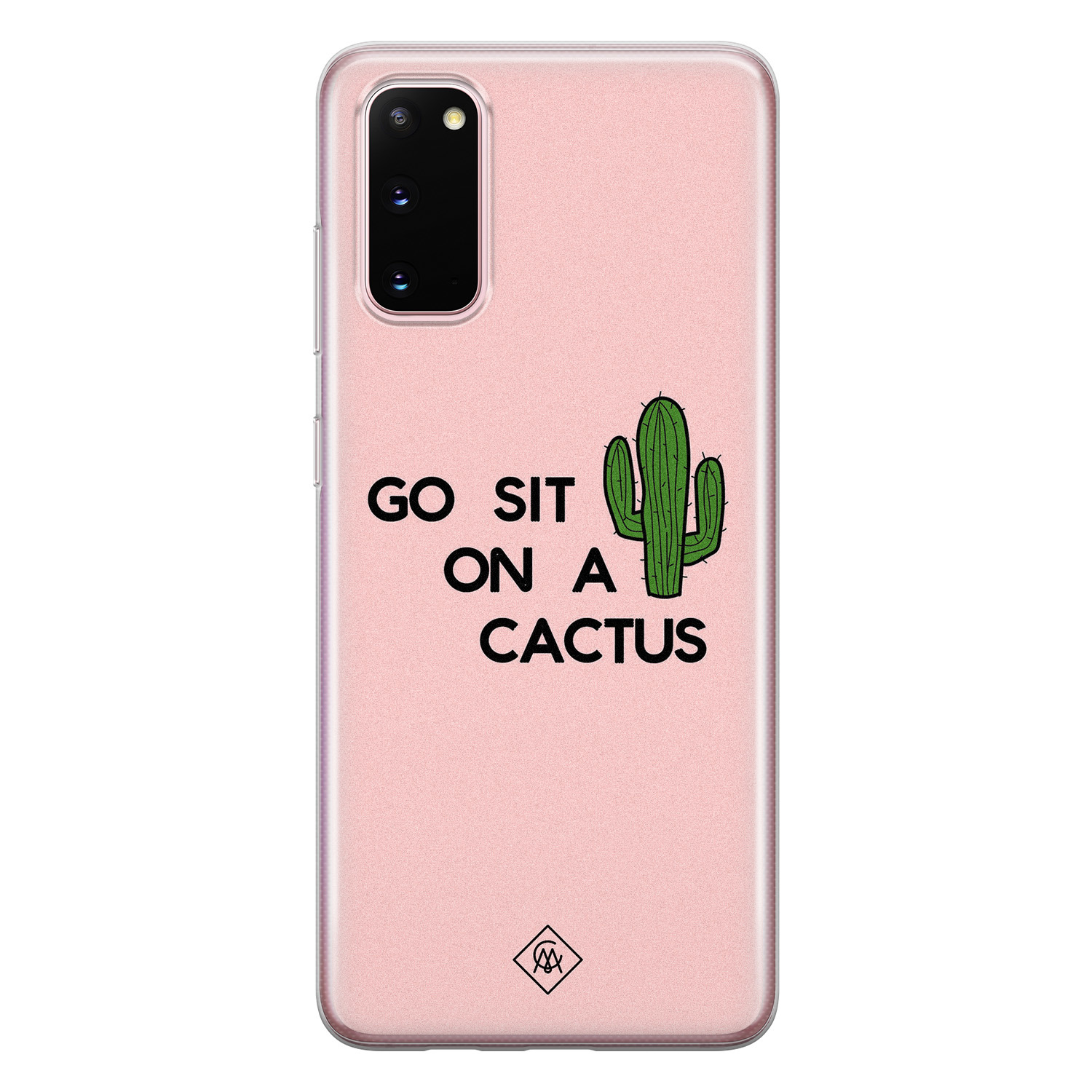 Samsung Galaxy S20 siliconen hoesje - Go sit on a cactus