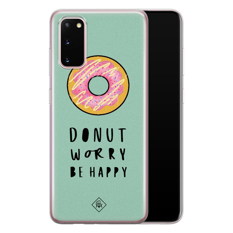 Casimoda Samsung Galaxy S20 siliconen hoesje - Donut worry