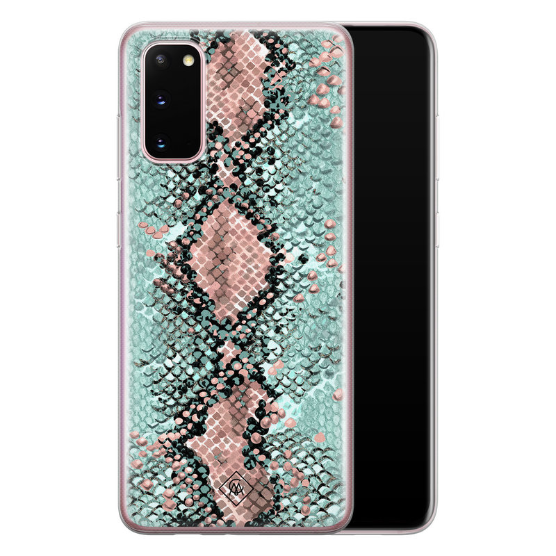 Casimoda Samsung Galaxy S20 siliconen hoesje - Snake pastel