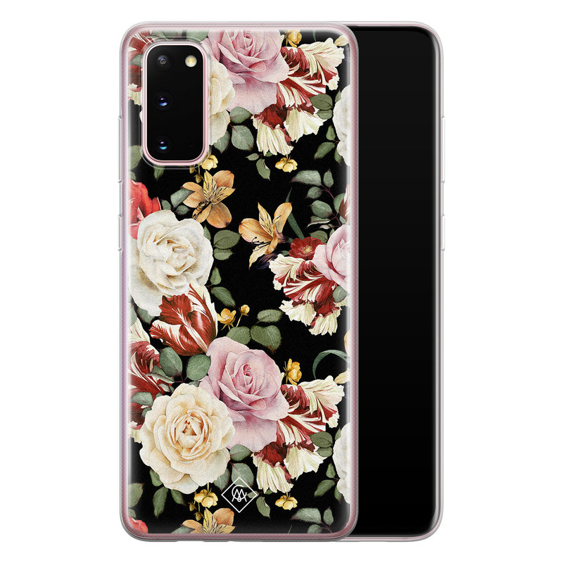 Casimoda Samsung Galaxy S20 siliconen hoesje - Flowerpower