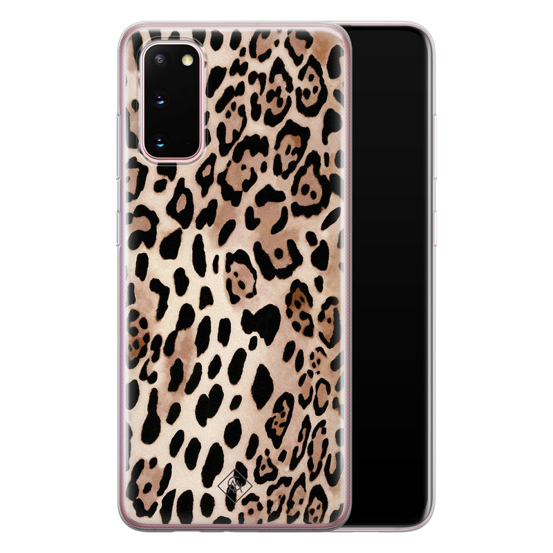 Casimoda Samsung Galaxy S20 siliconen hoesje - Golden wildcat