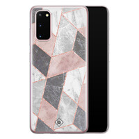 Casimoda Samsung Galaxy S20 siliconen telefoonhoesje - Stone grid