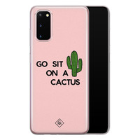 Casimoda Samsung Galaxy S20 siliconen hoesje - Go sit on a cactus