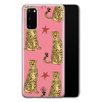 Casimoda Samsung Galaxy S20 siliconen hoesje - The pink leopard