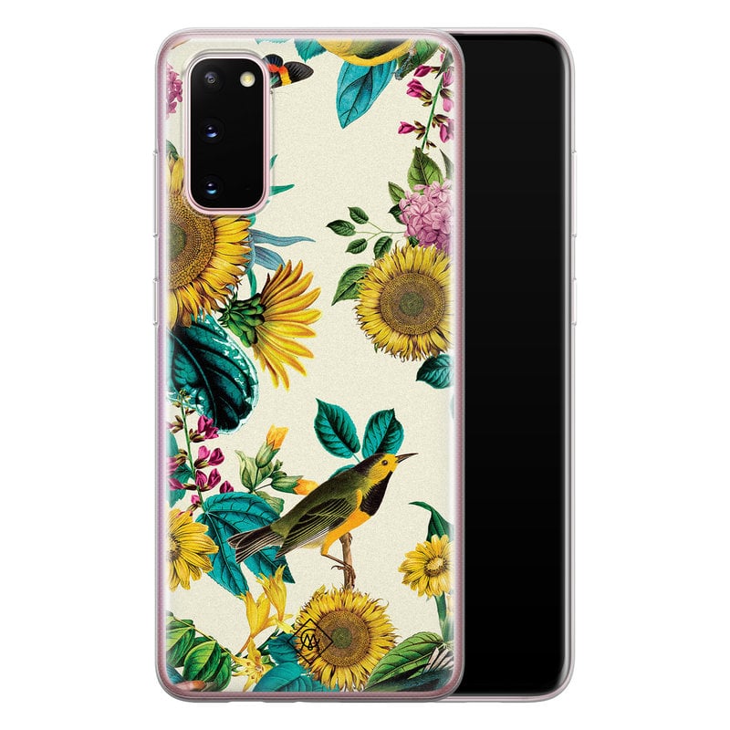 Casimoda Samsung Galaxy S20 siliconen hoesje - Sunflowers