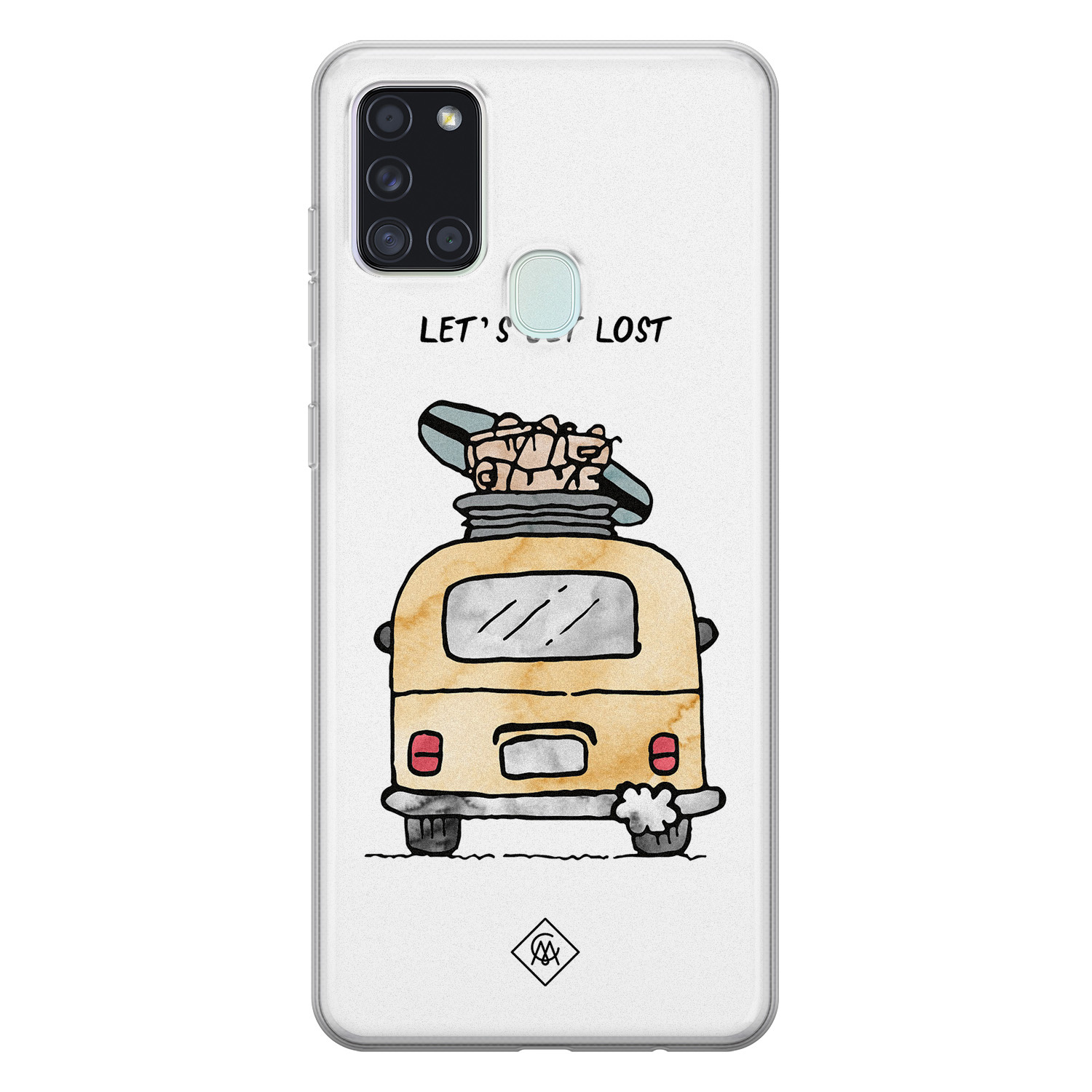 Samsung Galaxy A21s siliconen hoesje - Let&apos;s get lost