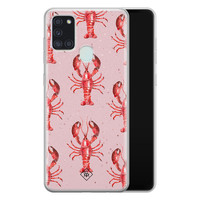 Casimoda Samsung Galaxy A21s siliconen telefoonhoesje - Lobster all the way