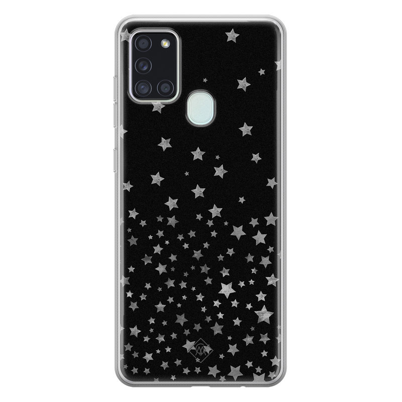 Casimoda Samsung Galaxy A21s siliconen hoesje - Falling stars