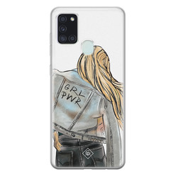 Casimoda Samsung Galaxy A21s siliconen hoesje - GRL PWR