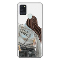 Casimoda Samsung Galaxy A21s siliconen hoesje - GRL PWR