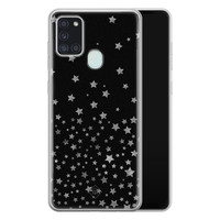 Casimoda Samsung Galaxy A21s siliconen hoesje - Falling stars