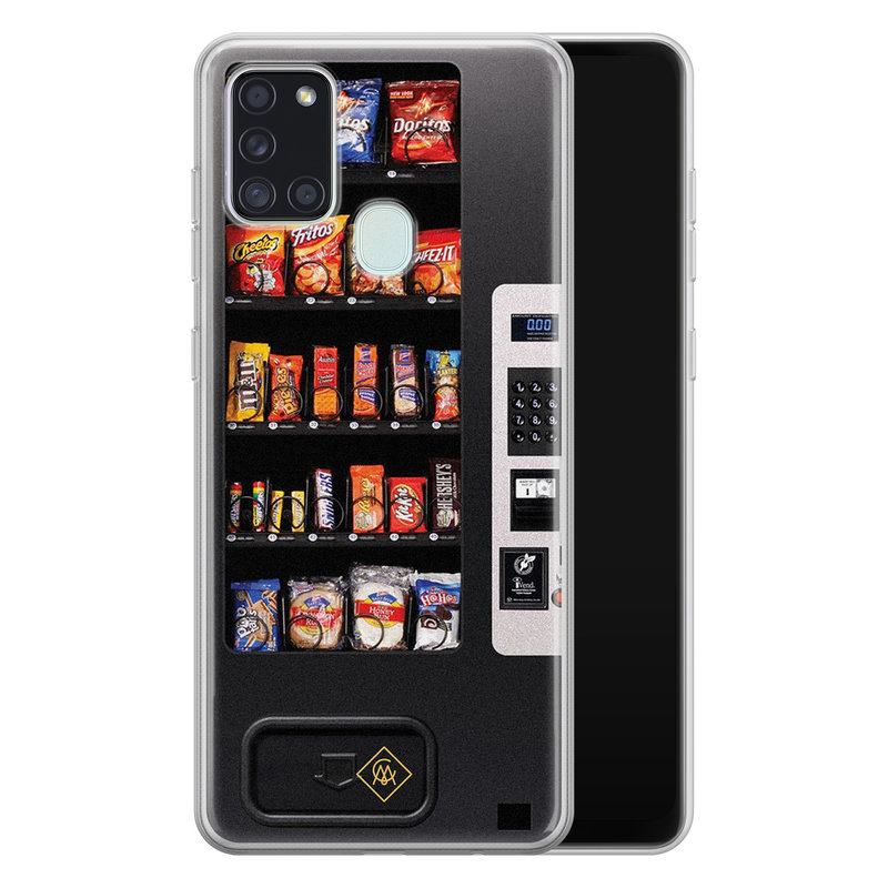 Casimoda Samsung Galaxy A21s siliconen hoesje - Snoepautomaat