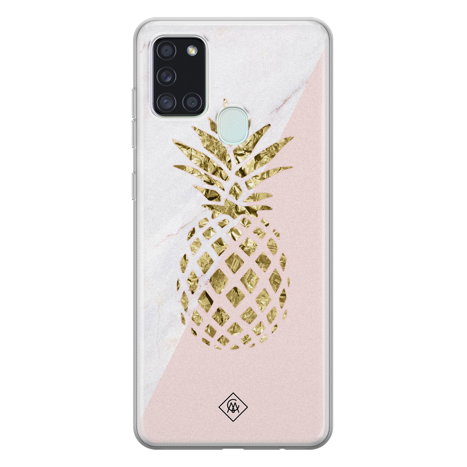 Samsung Galaxy A21s siliconen hoesje Ananas