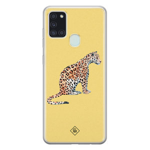 Casimoda Samsung Galaxy A21s siliconen hoesje - Leo wild