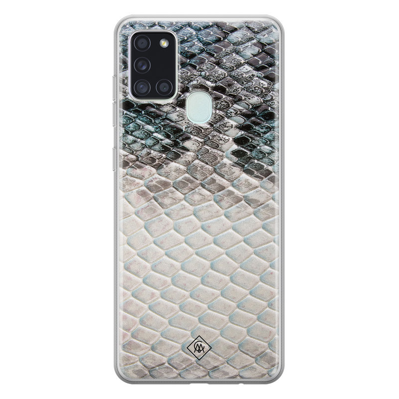 Casimoda Samsung Galaxy A21s siliconen hoesje - Oh my snake