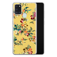 Casimoda Samsung Galaxy A21s siliconen hoesje - Floral days
