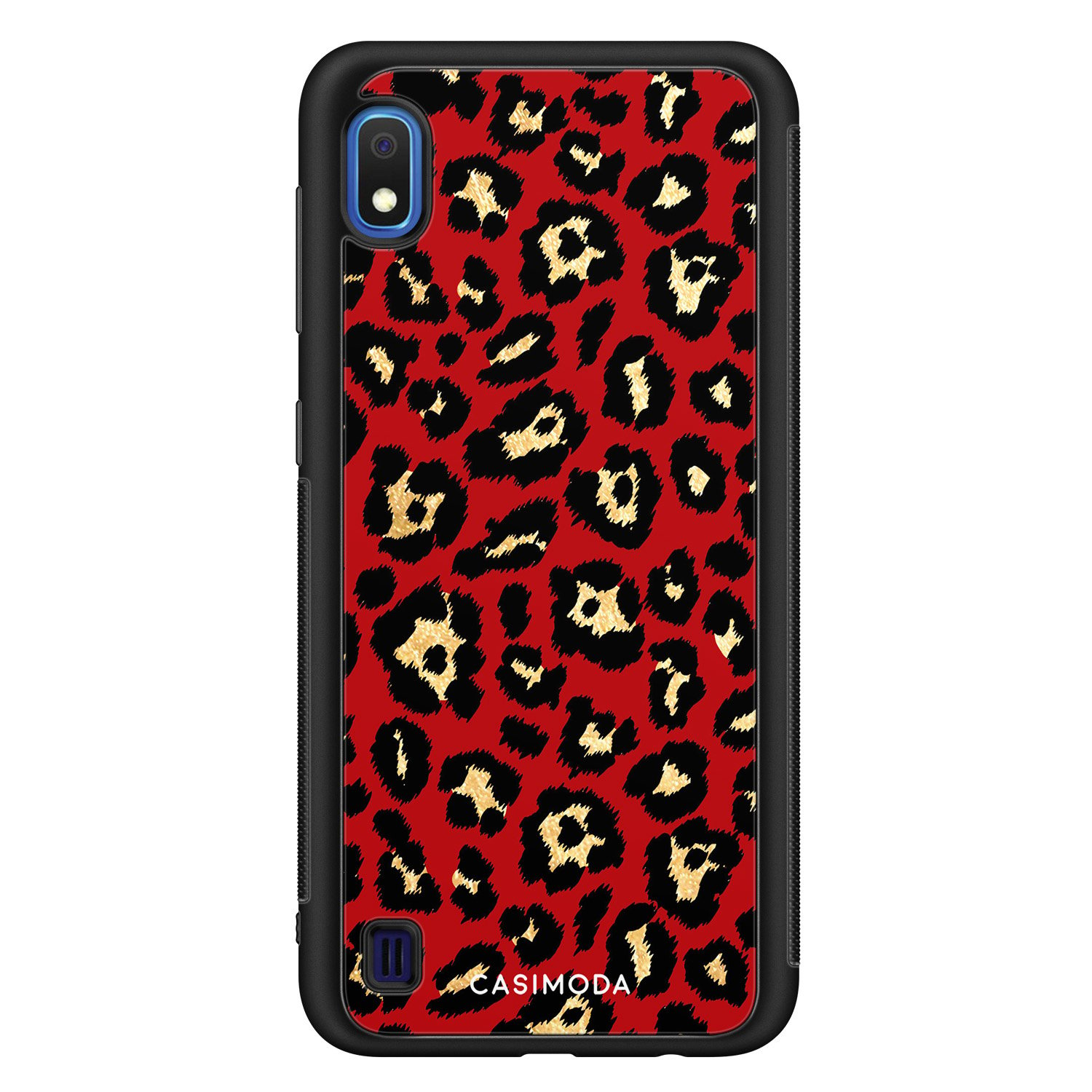 Samsung Galaxy A10 hoesje - Luipaard rood