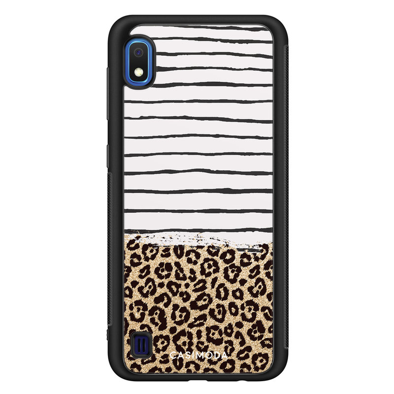 Casimoda Samsung Galaxy A10 hoesje - Leopard lines