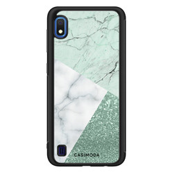 Casimoda Samsung Galaxy A10 hoesje - Minty marmer collage