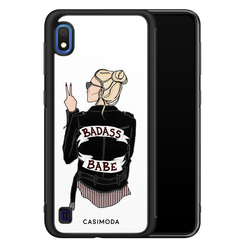 Casimoda Samsung Galaxy A10 hoesje - Badass babe blondine