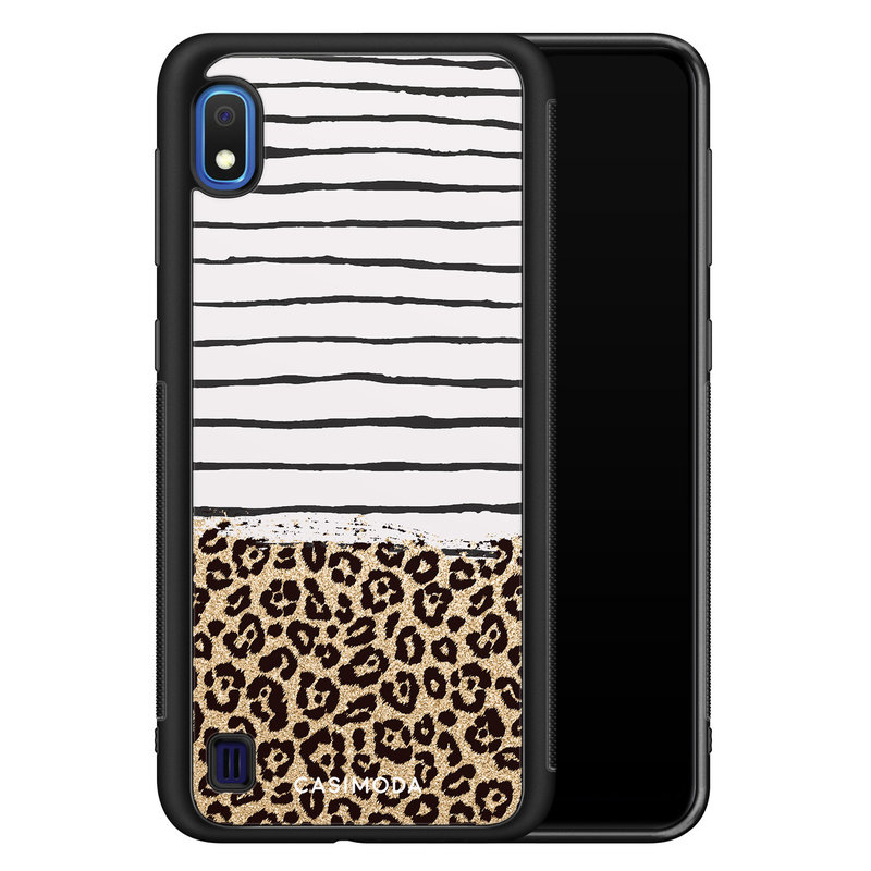 Casimoda Samsung Galaxy A10 hoesje - Leopard lines