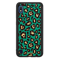 Casimoda Samsung Galaxy A10 hoesje - Luipaard groen