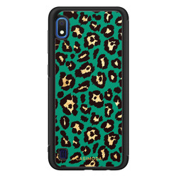 Casimoda Samsung Galaxy A10 hoesje - Luipaard groen