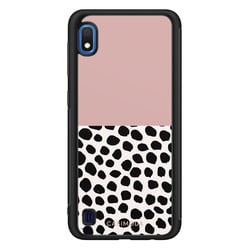 Casimoda Samsung Galaxy A10 hoesje - Pink dots