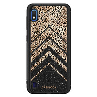 Casimoda Samsung Galaxy A10 hoesje - Chevron luipaard