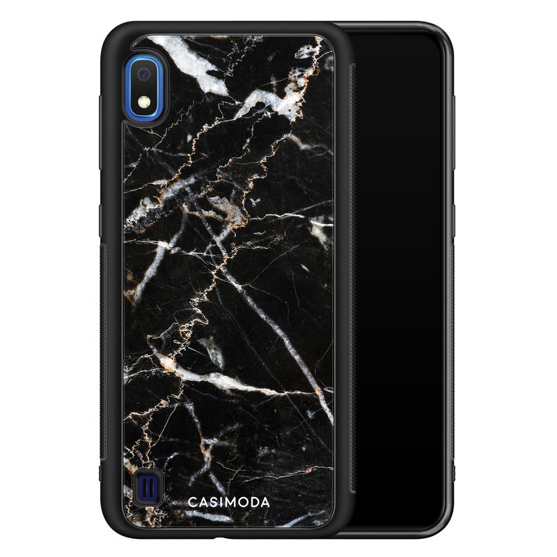 Casimoda Samsung Galaxy A10 hoesje - Marmer zwart