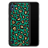 Casimoda Samsung Galaxy A10 hoesje - Luipaard groen