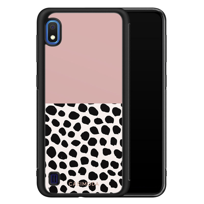 Casimoda Samsung Galaxy A10 hoesje - Pink dots