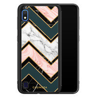 Casimoda Samsung Galaxy A10 hoesje - Marmer triangles