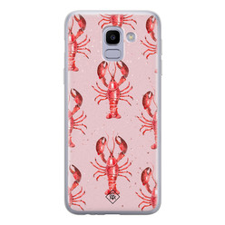 Casimoda Samsung Galaxy J6 (2018) siliconen hoesje - Lobster all the way