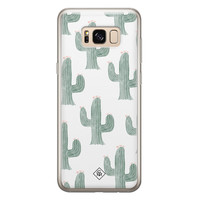 Casimoda Samsung Galaxy S8 siliconen telefoonhoesje - Cactus print