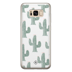 Casimoda Samsung Galaxy S8 siliconen hoesje - Cactus print