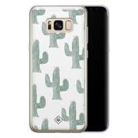 Casimoda Samsung Galaxy S8 siliconen telefoonhoesje - Cactus print