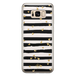 Casimoda Samsung Galaxy S8 siliconen hoesje - Hart streepjes