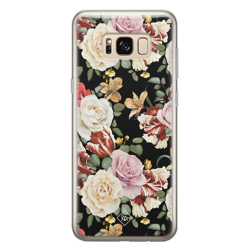Casimoda Samsung Galaxy S8 siliconen hoesje - Flowerpower