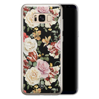 Casimoda Samsung Galaxy S8 siliconen hoesje - Flowerpower