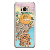 Casimoda Samsung Galaxy S8 siliconen hoesje - Sunset girl