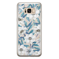 Casimoda Samsung Galaxy S8 siliconen telefoonhoesje - Touch of flowers