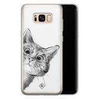 Casimoda Samsung Galaxy S8 siliconen hoesje - Peekaboo