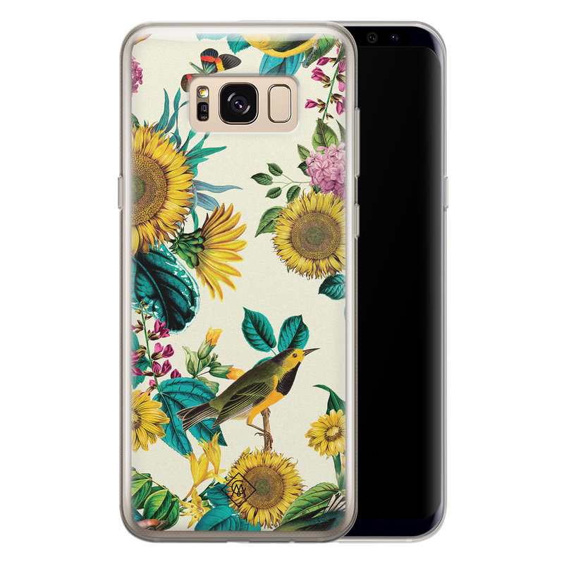 Casimoda Samsung Galaxy S8 siliconen hoesje - Sunflowers