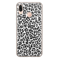 Casimoda Huawei P20 Lite siliconen hoesje - Luipaard grijs