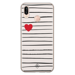 Casimoda Huawei P20 Lite siliconen hoesje - Heart queen